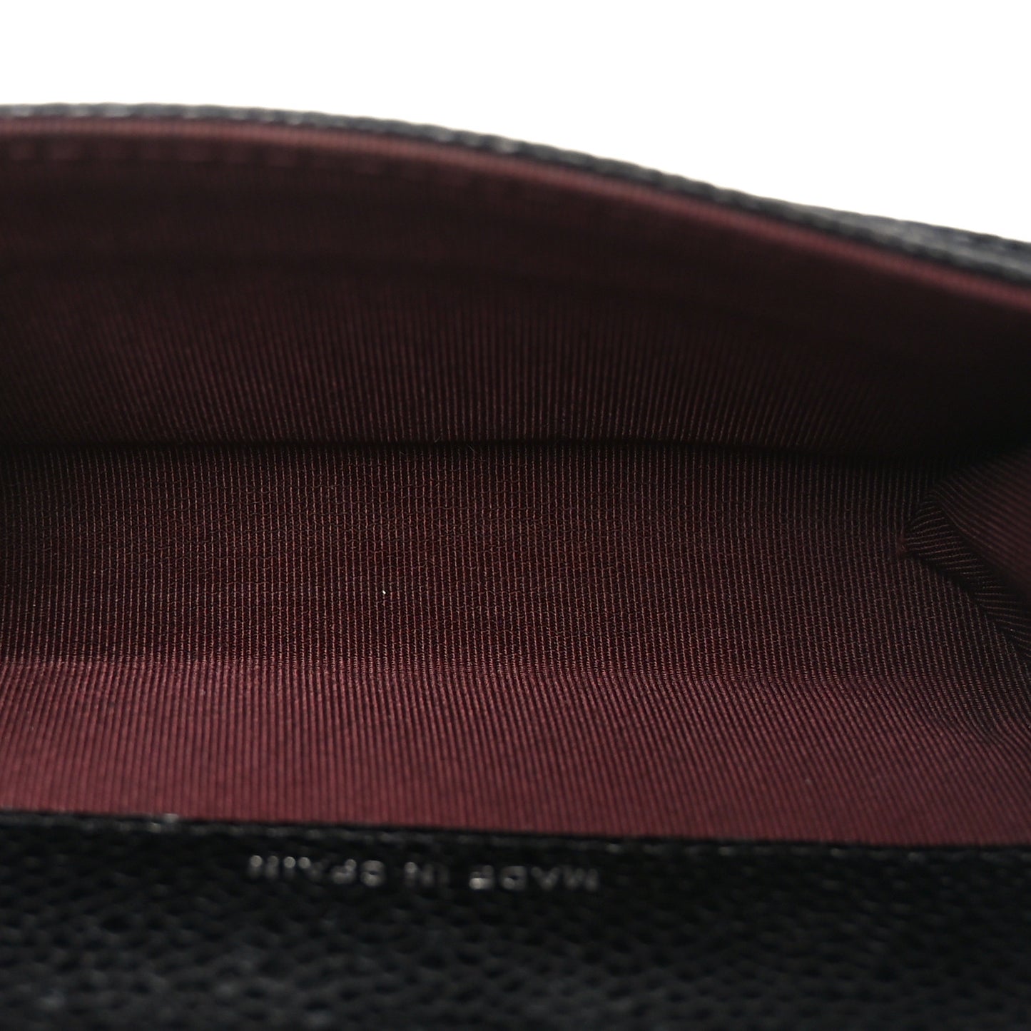 Caviar Quilted Flap Card Holder Black