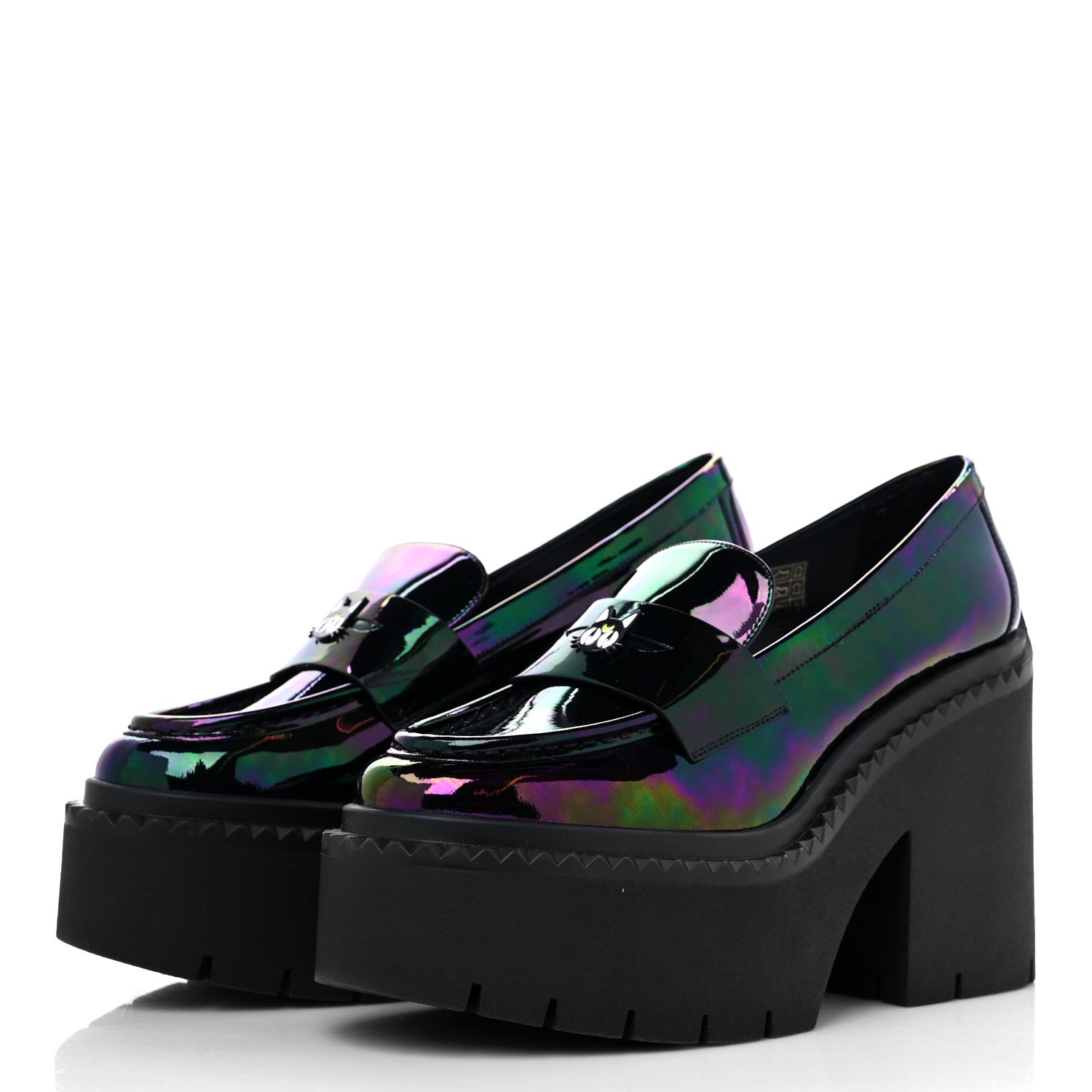 Jimmy Choo X SAILOR MOON Calfskin Luna 120 Loafers 40 Iridescent