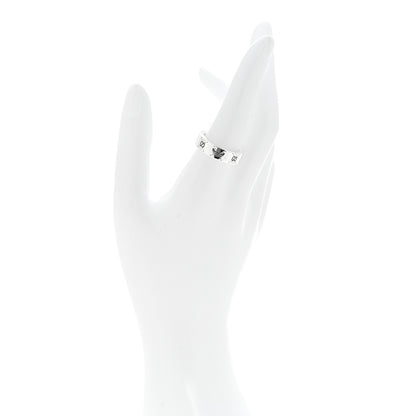 Gucci X ADIDAS Sterling Silver Trefoil GG Monogram Band Ring 57 8 2 of 6