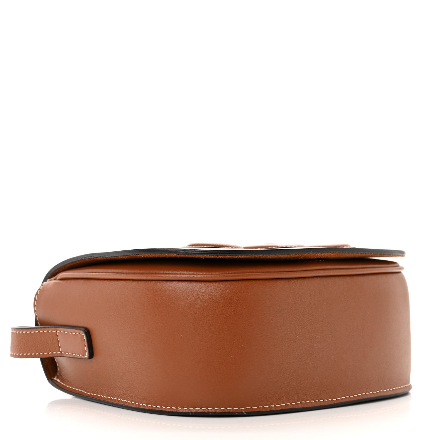 Celine Smooth Calfskin Cuir Triomphe Folco Crossbody Bag Tan 4 of 11