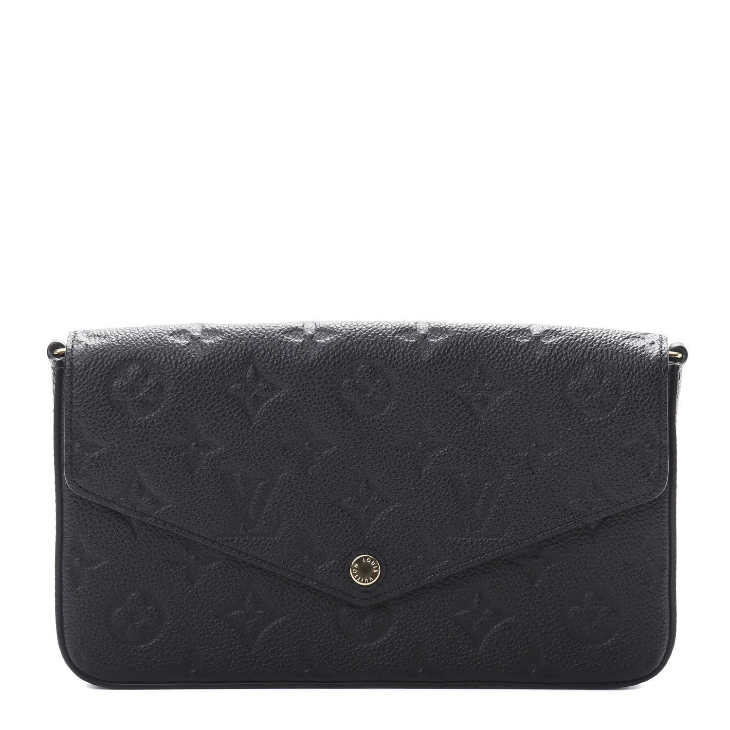 Louis Vuitton Empreinte Pochette Felicie Chain Wallet Black 1 of 7