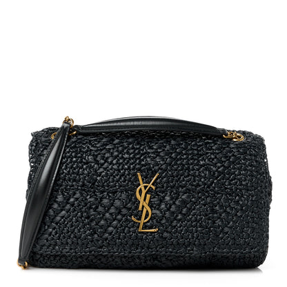 Saint Laurent Raffia Monogram Medium Jamie Black 1 of 11