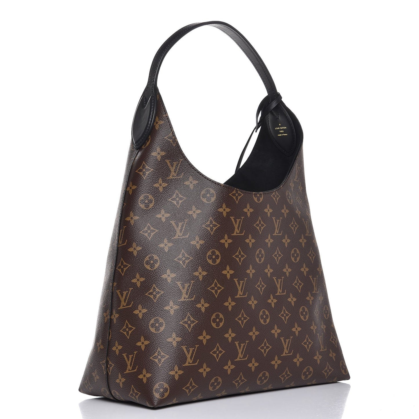 Monogram Flower Hobo Black