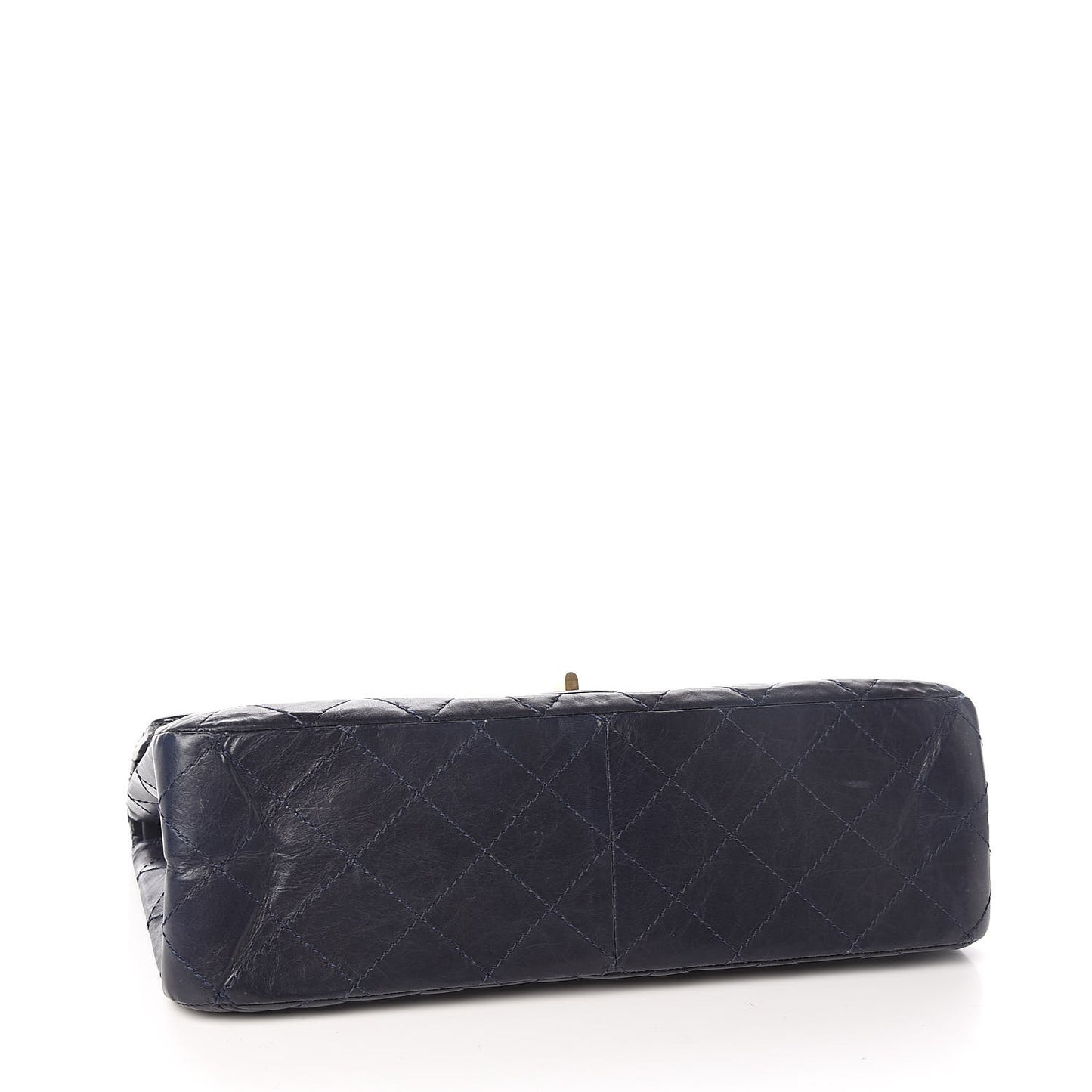 Aged Calfskin Quilted 2.55 Reissue 227 Flap Navy Blue