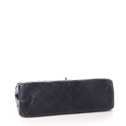 Chanel Aged Calfskin Quilted 2.55 Reissue 227 Flap Navy Blue 4 of 10