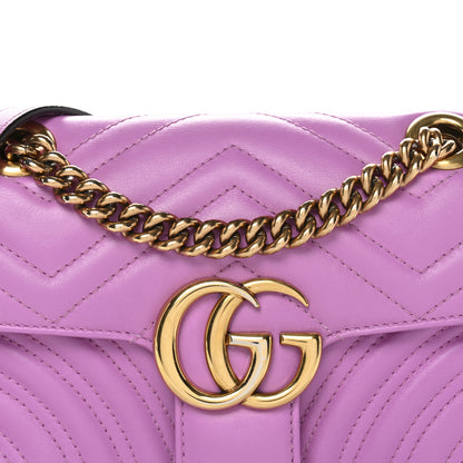 Gucci Calfskin Matelasse Mini GG Marmont Shoulder Bag Candy Mousse 8 of 12