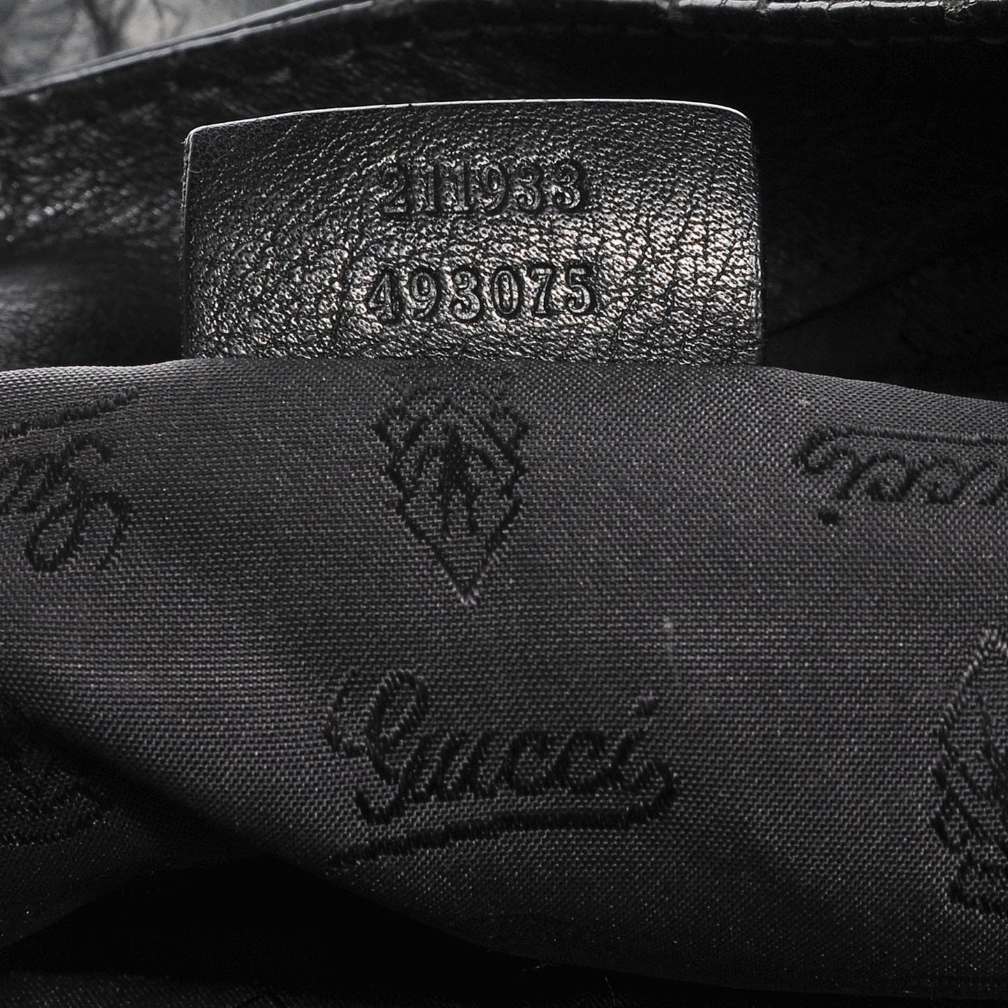 Guccissima New Ladies Web Large Hobo Black