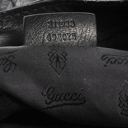 Gucci Guccissima New Ladies Web Large Hobo Black 6 of 9