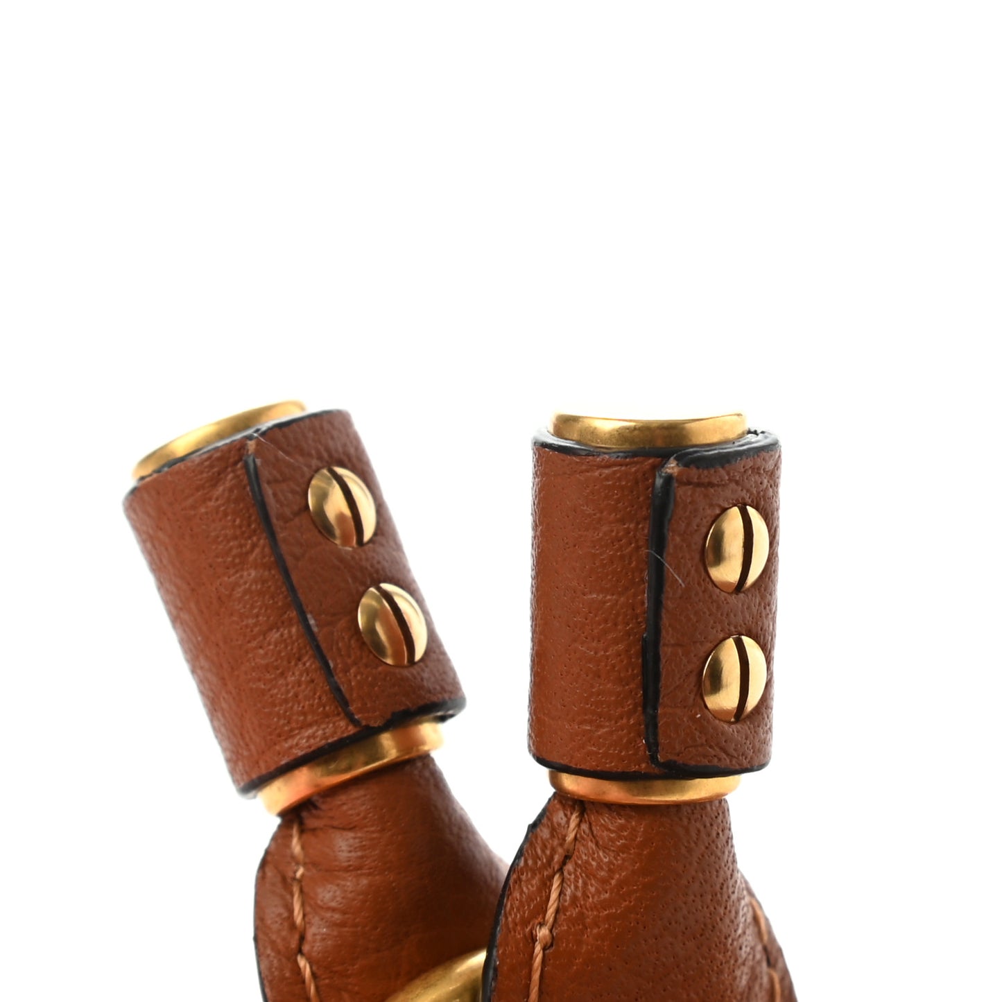 Grained Calfskin Marcie Square Wallet Tan