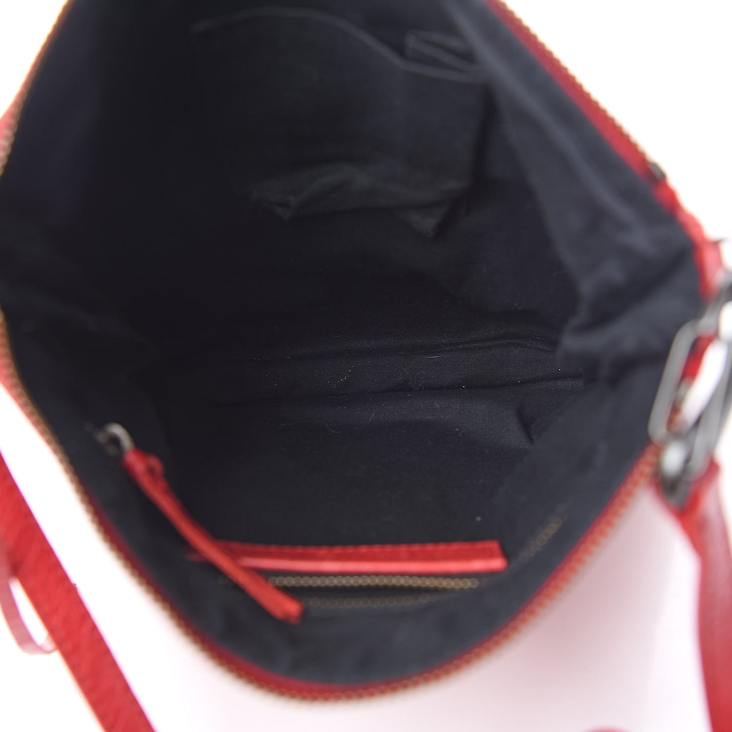 Agneau Classic Hardware Flat Crossbody Rouge Cardinal