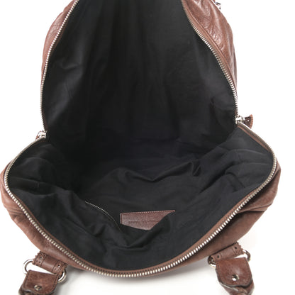 Balenciaga Agneau Giant Brogues Hardware Office Tote Chocolate Brown 5 of 14