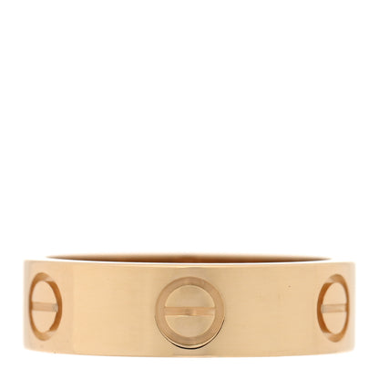 Cartier 18K Yellow Gold 5.5mm LOVE Ring 54 6.75 1 of 5