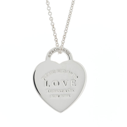 Tiffany Sterling Silver Return To Tiffany Love Pendant Necklace 4 of 6