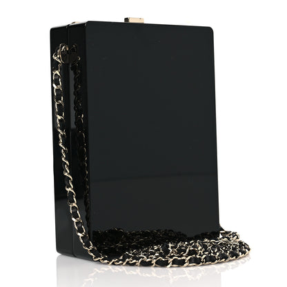 Chanel Plexiglass Strass Mosaic No 5 Minaudière Clutch Black Gold 2 of 7