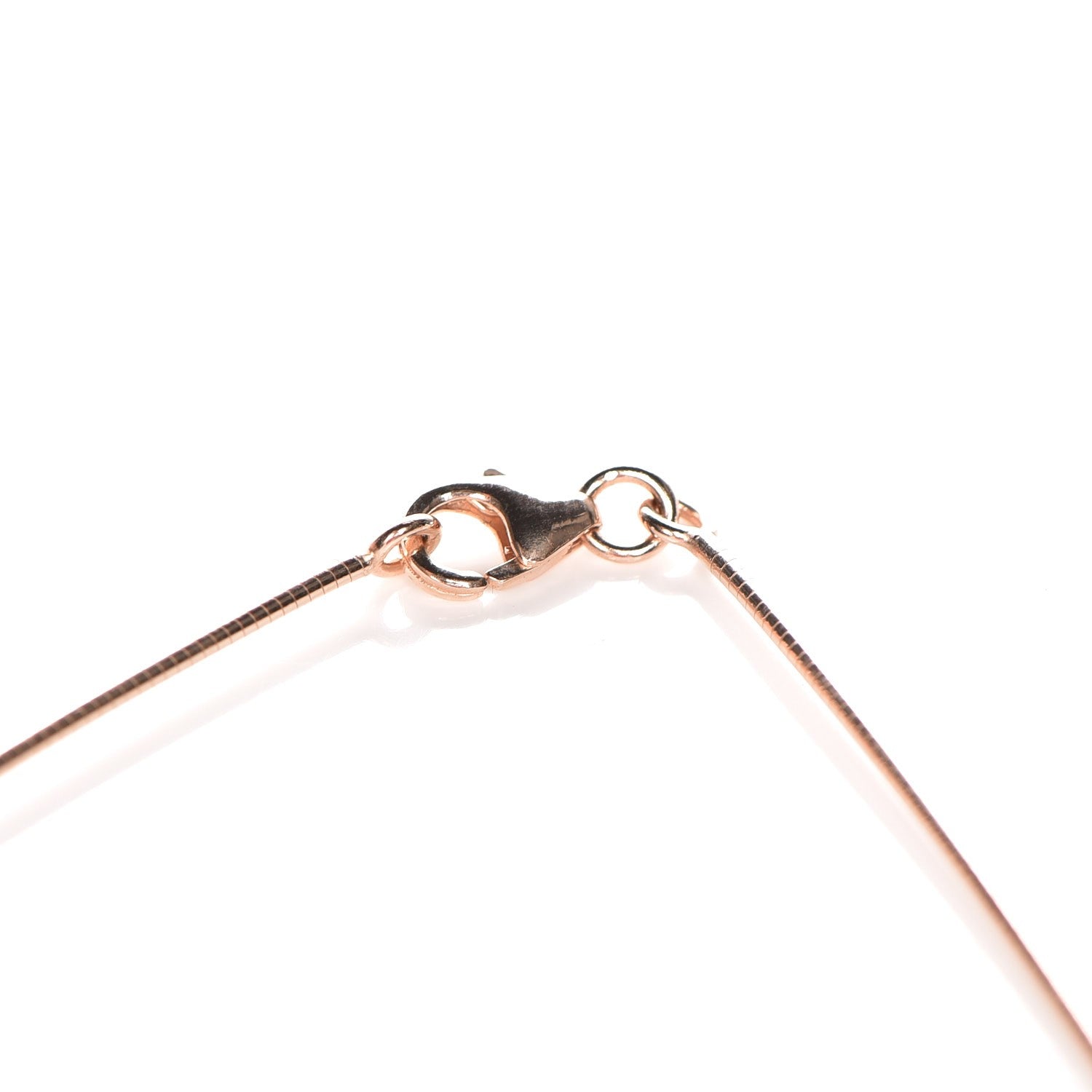 Hermes Rose Gold Lacquered Cage d'H Pendant Necklace Black 4 of 7