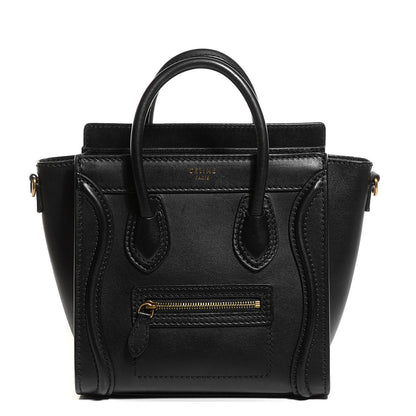 Celine Smooth Calfskin Nano Luggage Black 1 of 9