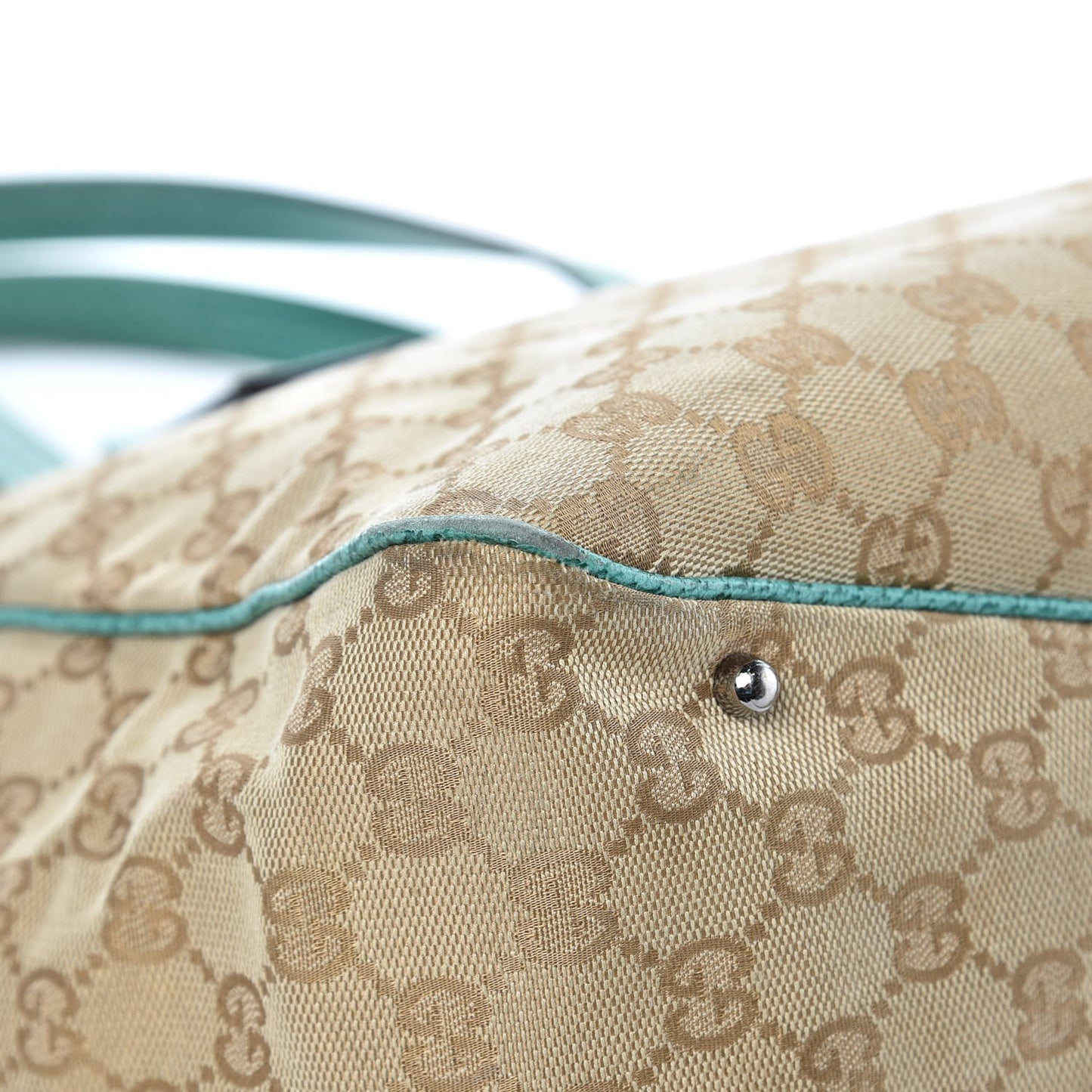 Monogram Small Tote Turquoise
