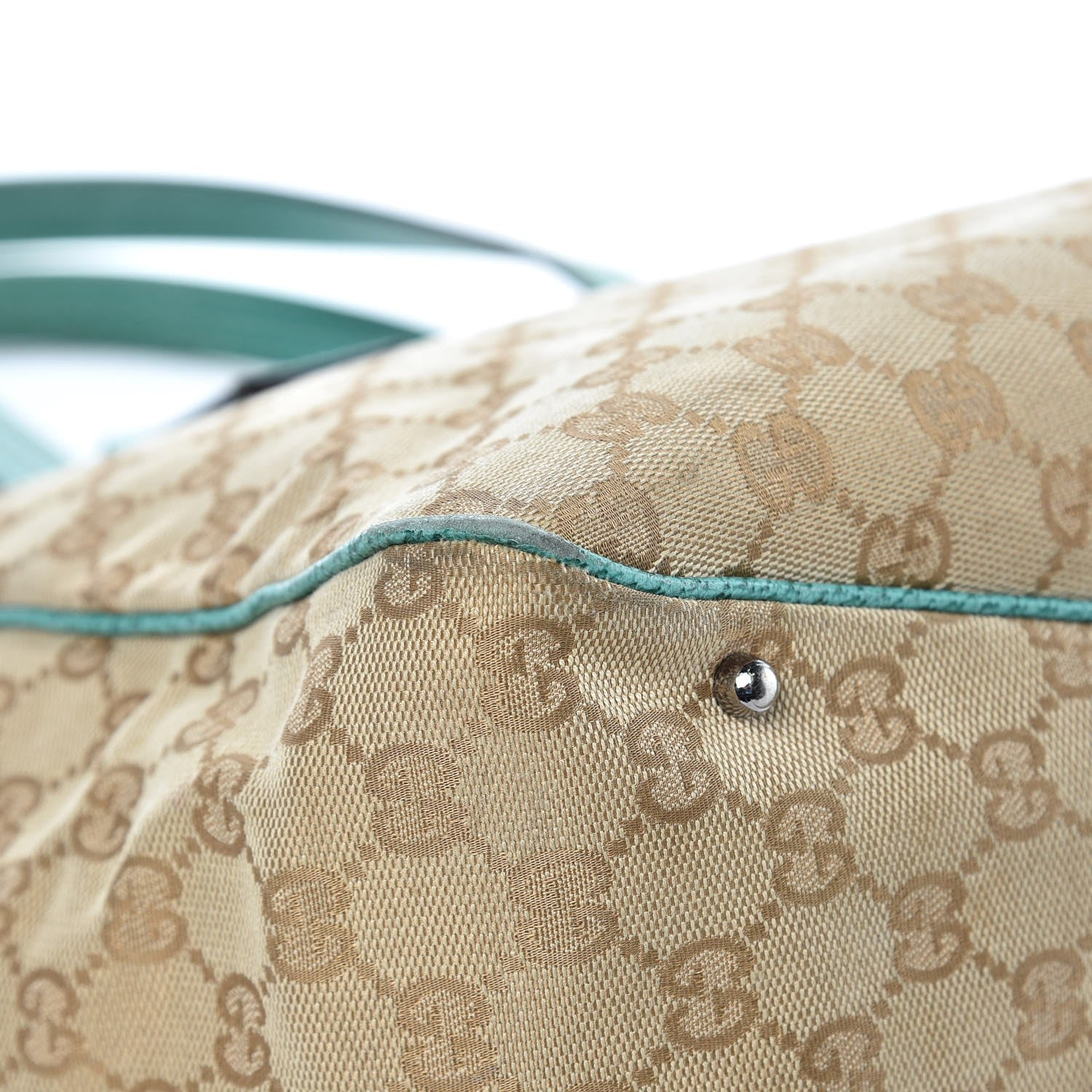 Gucci Monogram Small Tote Turquoise 14 of 19