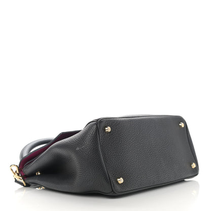 Christian Dior Bullcalf Medium Be Dior Flap Black Fraise 4 of 19