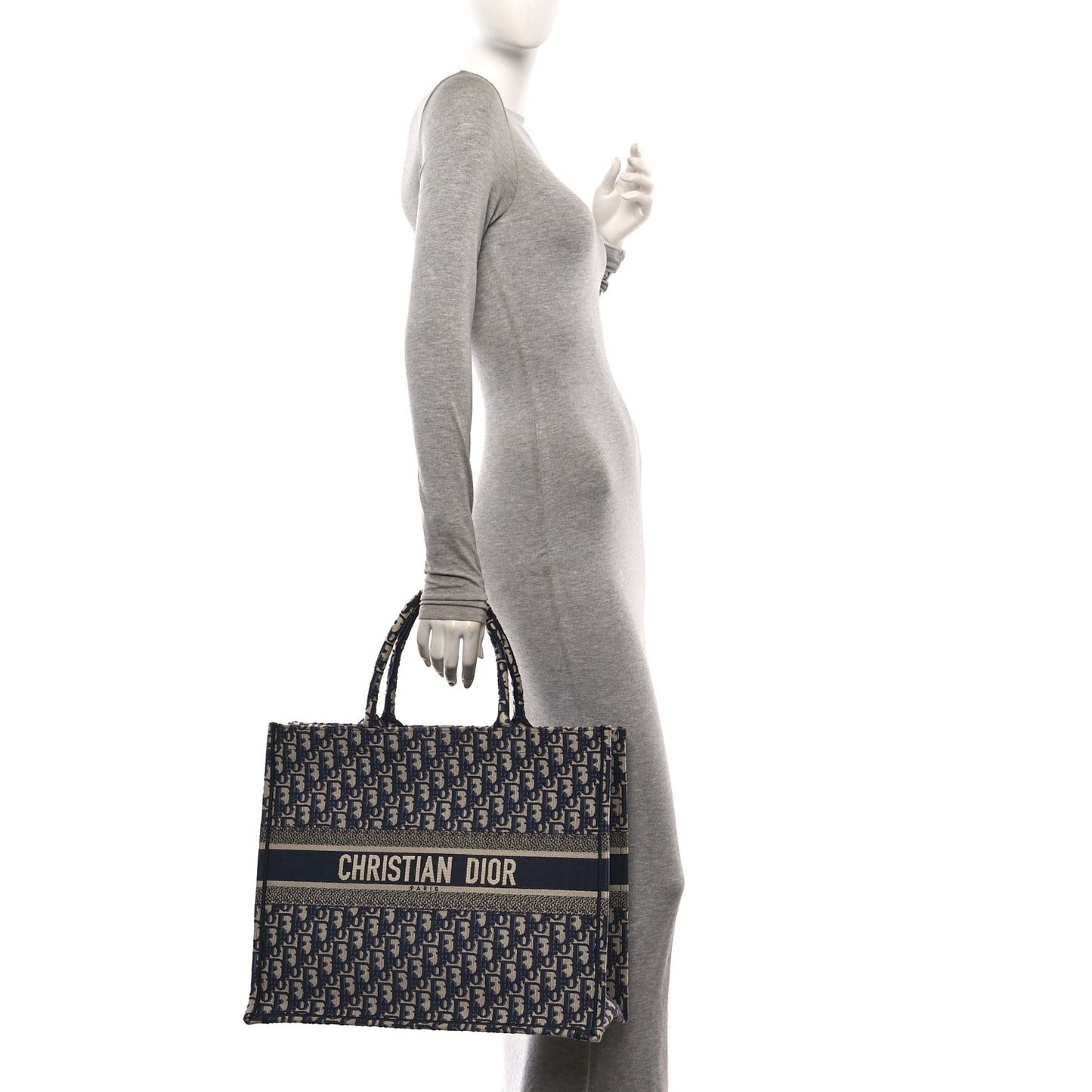 Oblique Large Book Tote Blue Multicolor