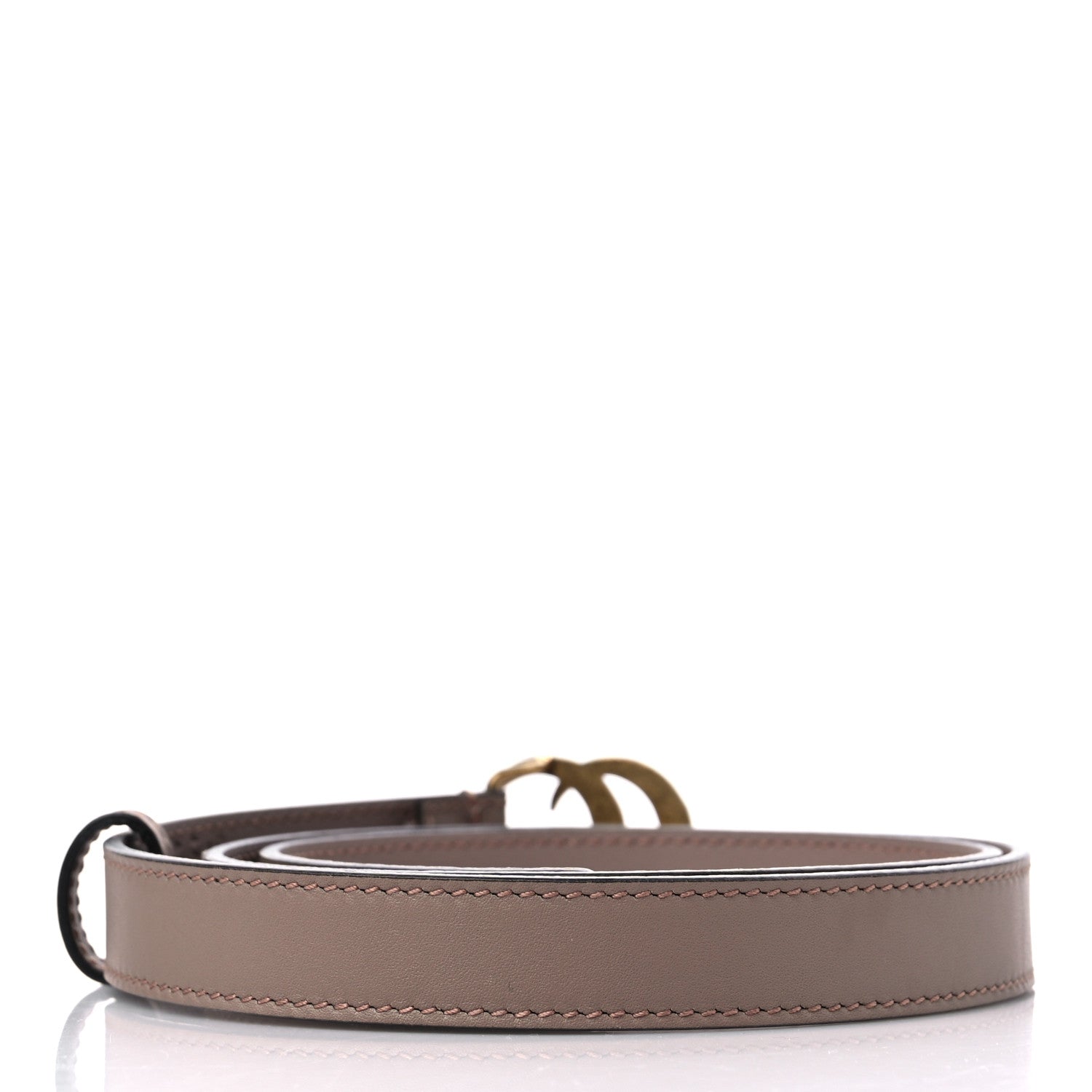 Gucci Moon Calfskin Pearl Double G 20mm Belt 80 32 Porcelain Rose 2 of 7