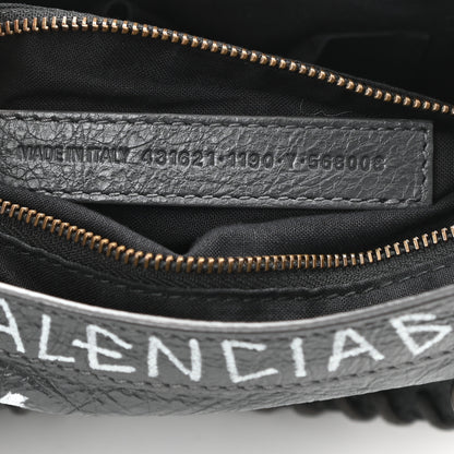 Balenciaga Agneau Arena Graffiti All Over Classic Hardware S City Gris Fossile White 7 of 8