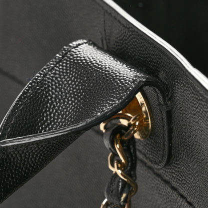 Chanel Caviar Large Studded Deauville Tote Black 12 of 14