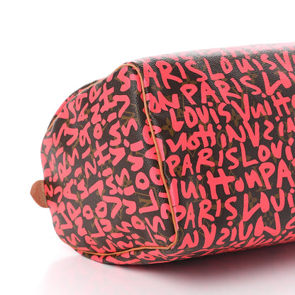 Louis Vuitton Monogram Graffiti Speedy 30 Fuchsia 8 of 9