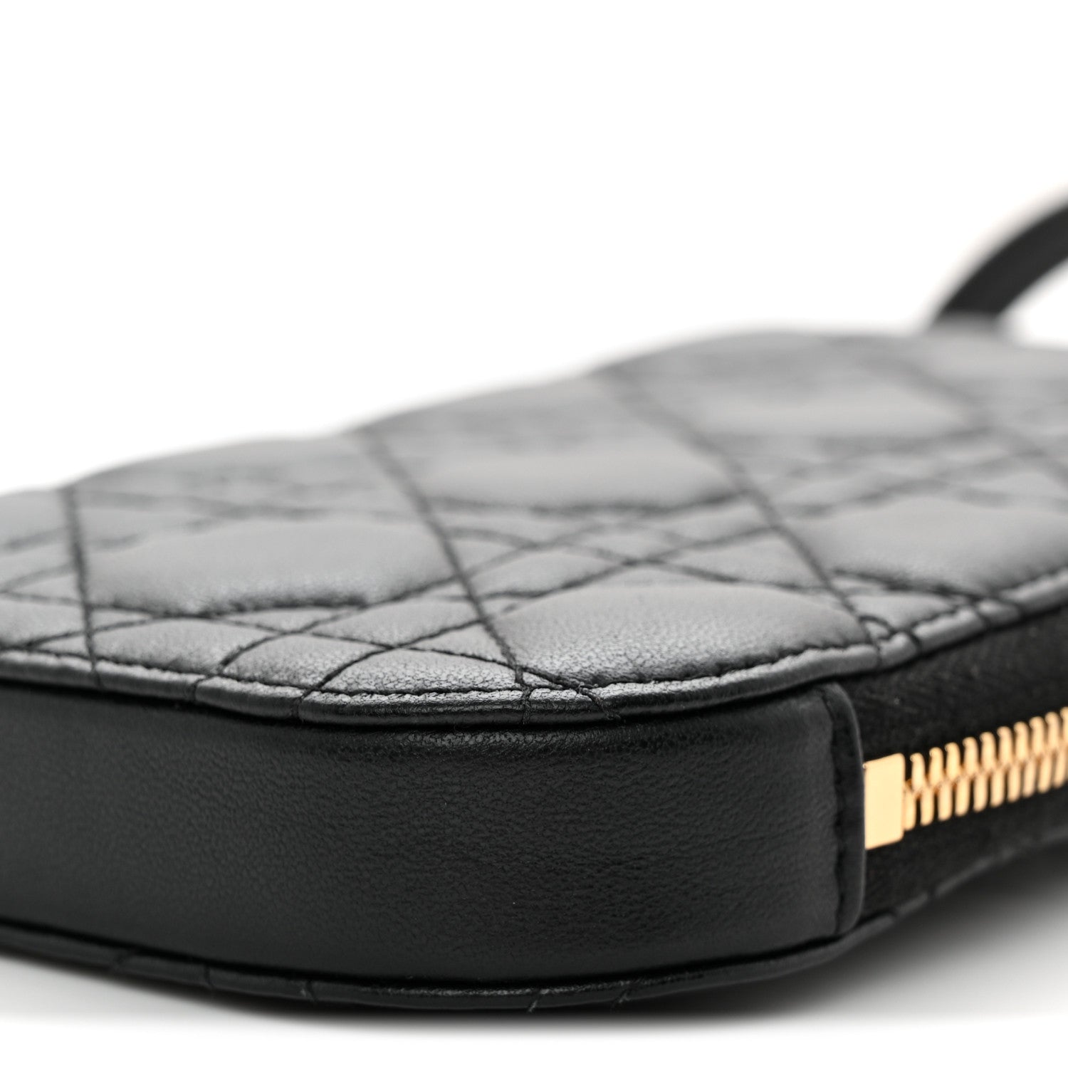 Christian Dior Lambskin Cannage Lady Dior Phone Holder Black 10 of 10