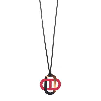 Hermes Buffalo Horn Isatis Pendant Necklace 1 of 6