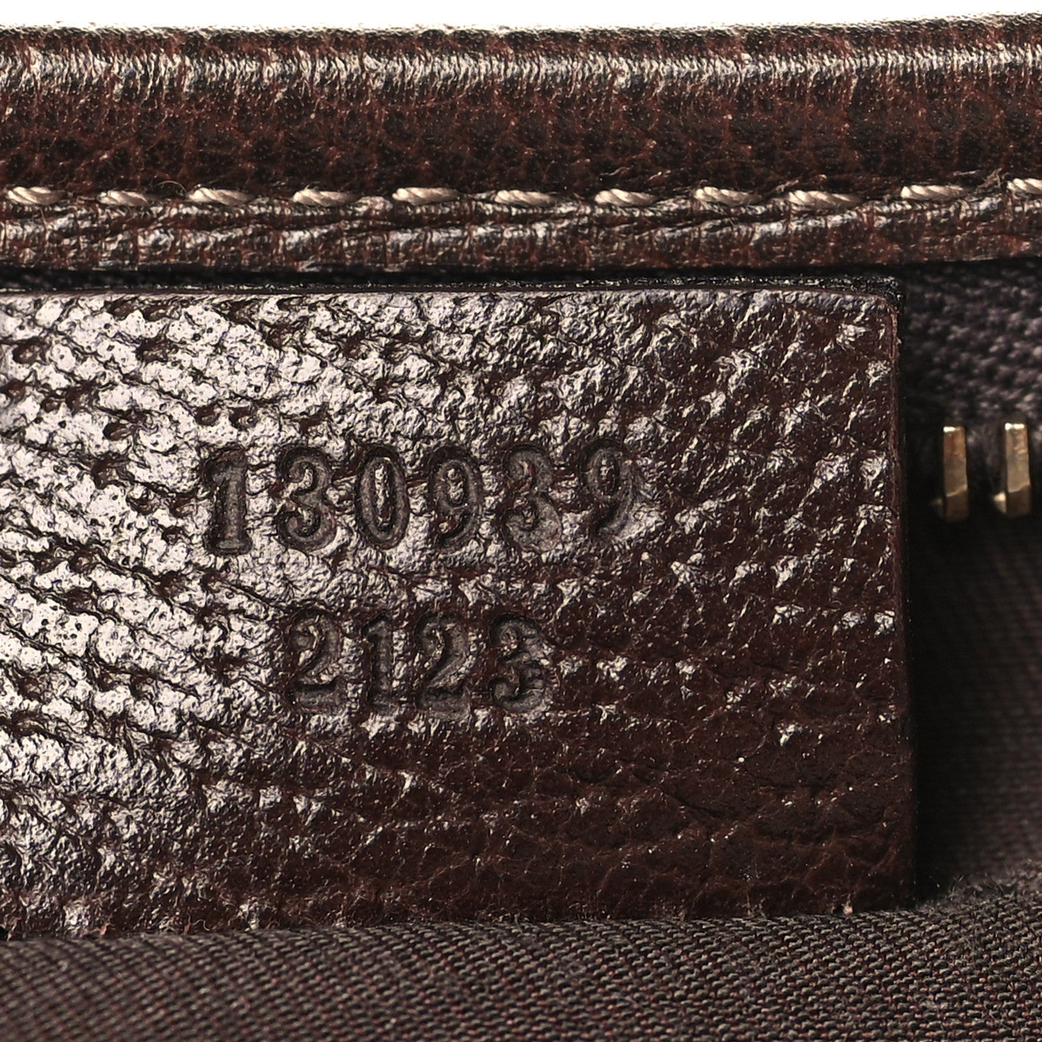 Gucci Monogram D Ring Abbey Pochette Brown 7 of 9