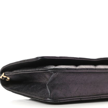 Chanel Iridescent Caviar Quilted Wallet On Chain WOC Black 10 of 12