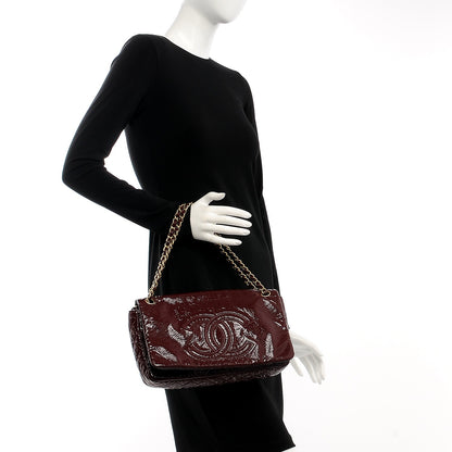 Chanel Vinyl Medium Rock and Chain Flap Bordeaux 2 of 7