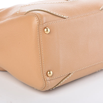 Chanel Caviar CC Stitched Hobo Beige 9 of 10