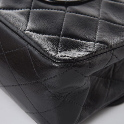Chanel Lambskin Quilted Medium Double Flap Black 12 of 15