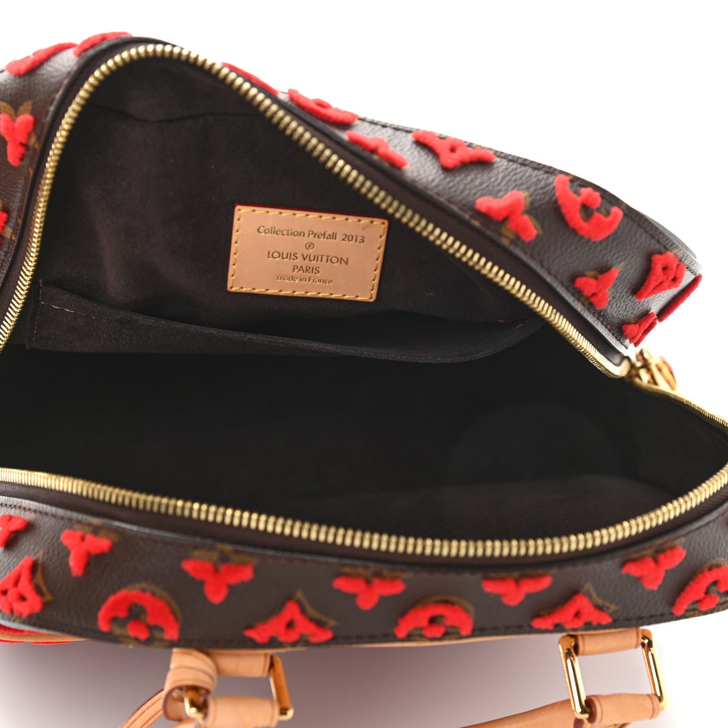 Louis Vuitton Monogram Tuffetage Deauville Cube Red 5 of 16