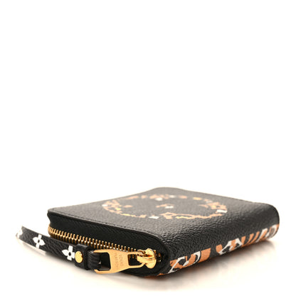 Louis Vuitton Monogram Giant Jungle Zippy Coin Purse Black 4 of 7