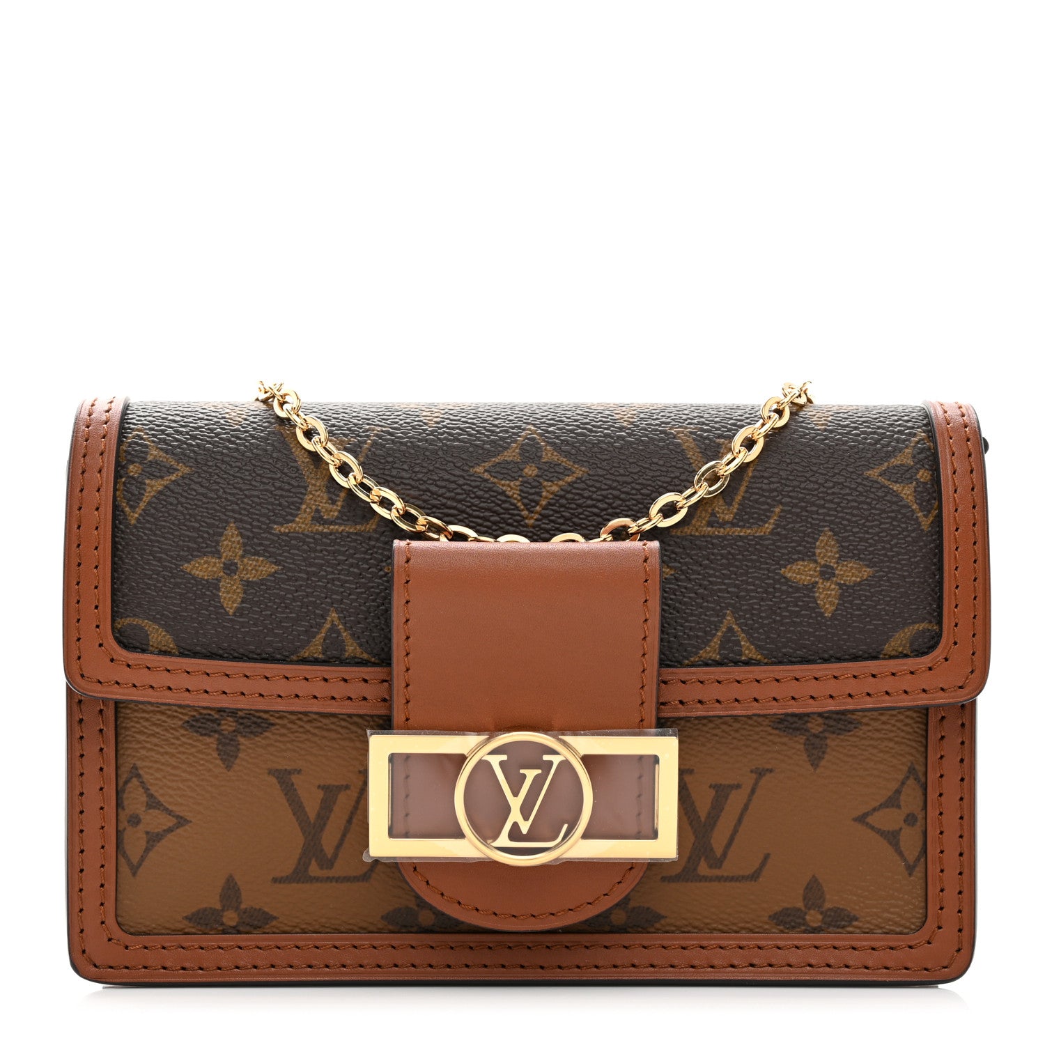 Louis Vuitton Reverse Monogram Dauphine Chain Wallet 1 of 9