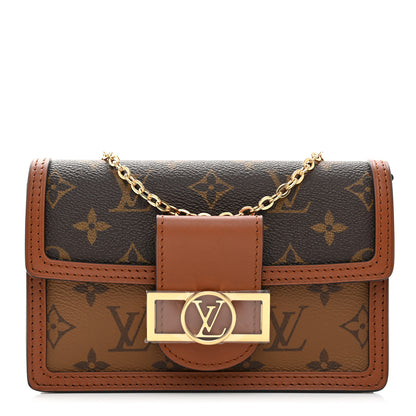 Louis Vuitton Reverse Monogram Dauphine Chain Wallet 1 of 9