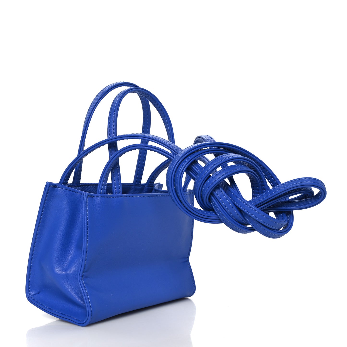 Vegan Leather Small Shopping Bag Painters Tape
