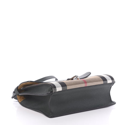 Burberry Derby Calfskin House Check Small Macken Crossbody Bag Dark Bottle Green 4 of 10