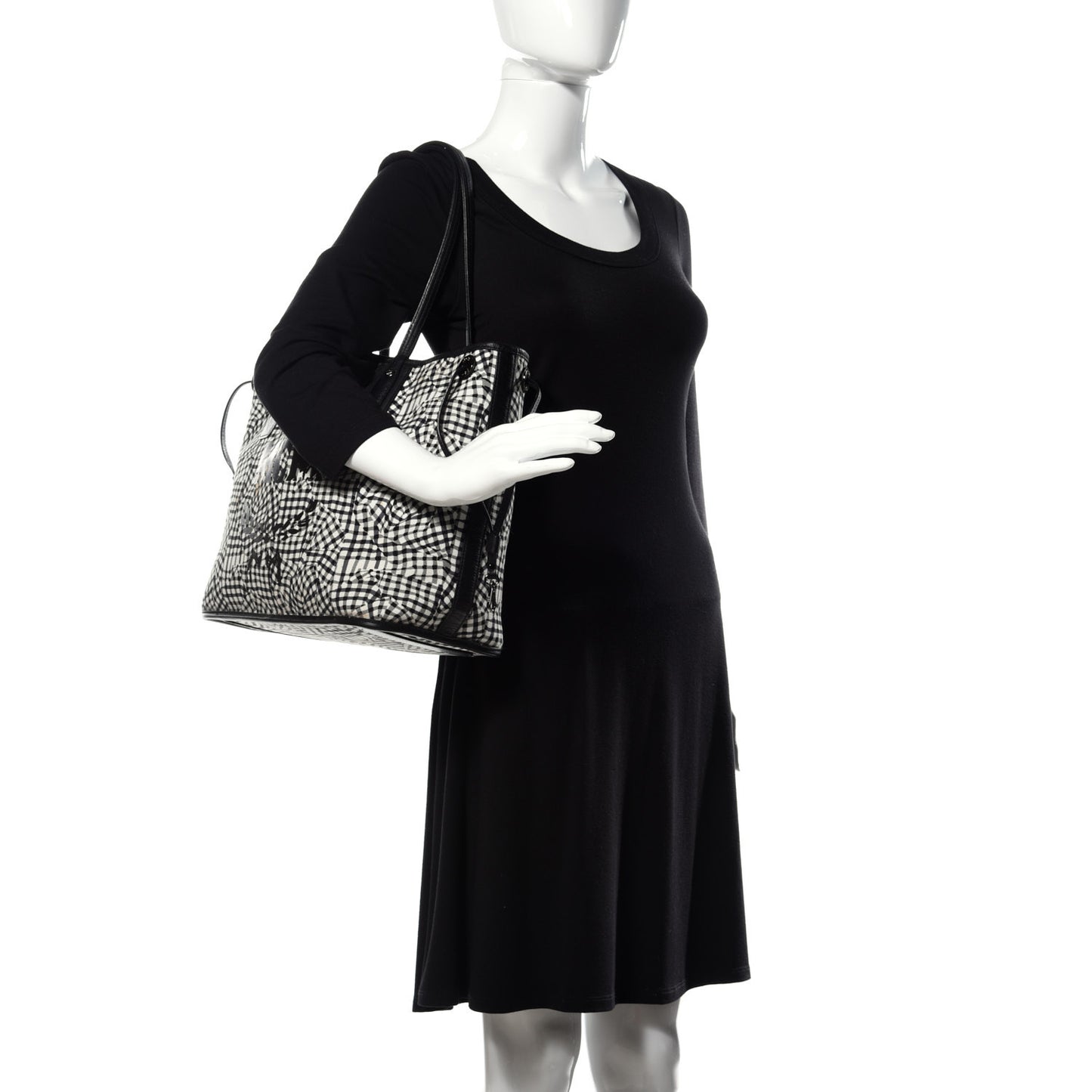 Visetos Medium Liz Reversible Shopper Tote Black