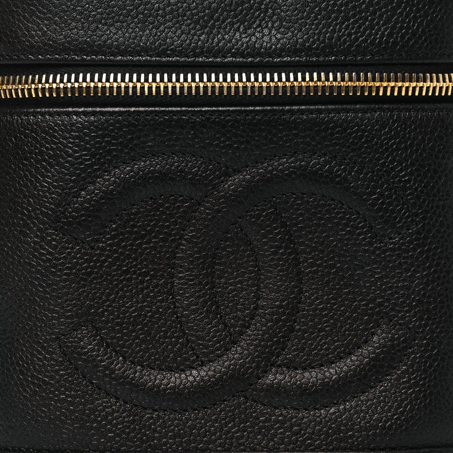 Chanel Caviar Vanity Cosmetic Case Black 9 of 14