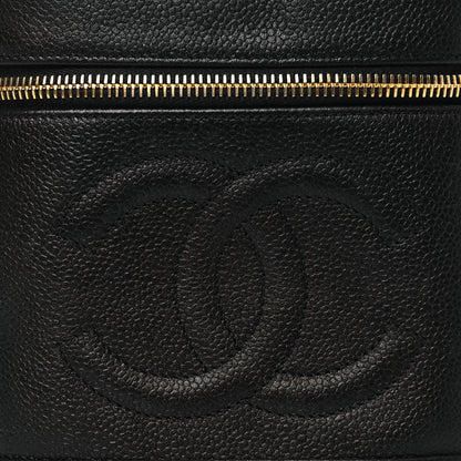 Chanel Caviar Vanity Cosmetic Case Black 9 of 14
