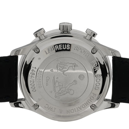 IWC Stainless Steel Alligator 41mm Portuguese Chronograph Automatic Watch Blue IW371432 4 of 4