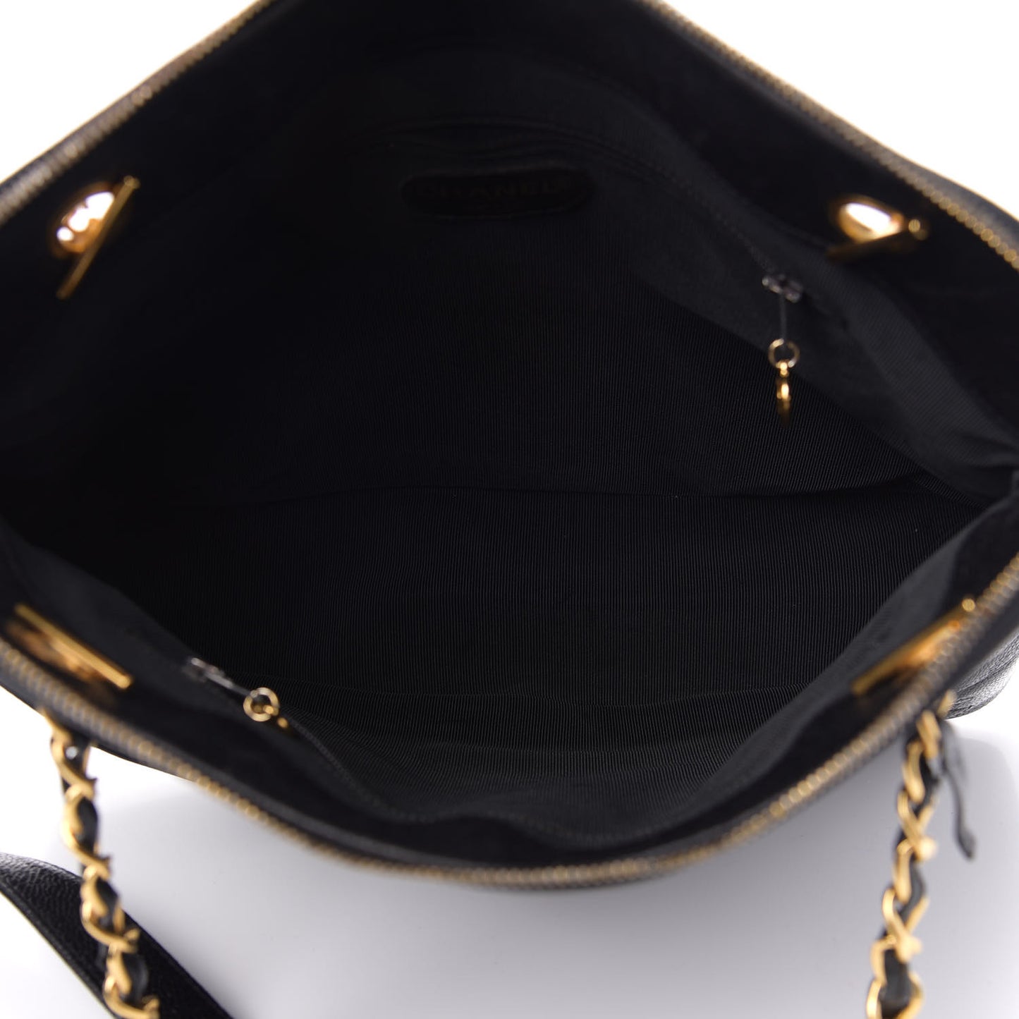 Caviar CC Shoulder Bag Black