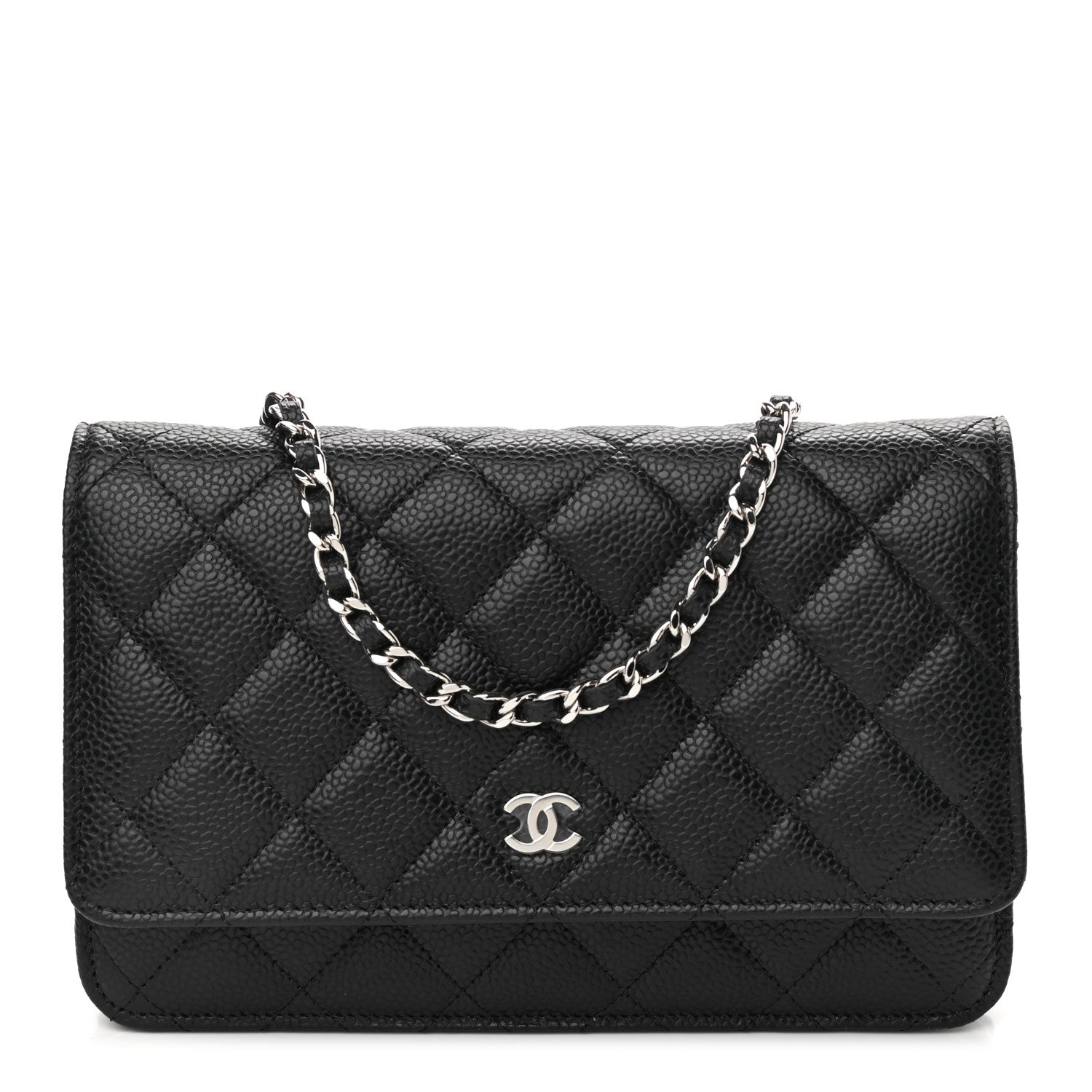 Chanel Caviar Quilted Wallet On Chain WOC Black 1 of 12