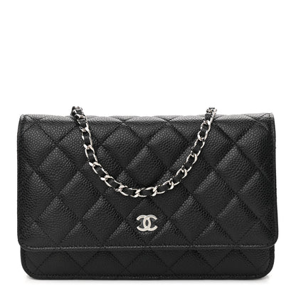 Chanel Caviar Quilted Wallet On Chain WOC Black 1 of 12