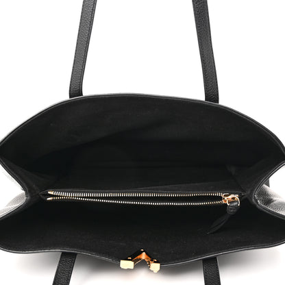 Versace Grained Calfskin Virtus V Tote Black 5 of 9