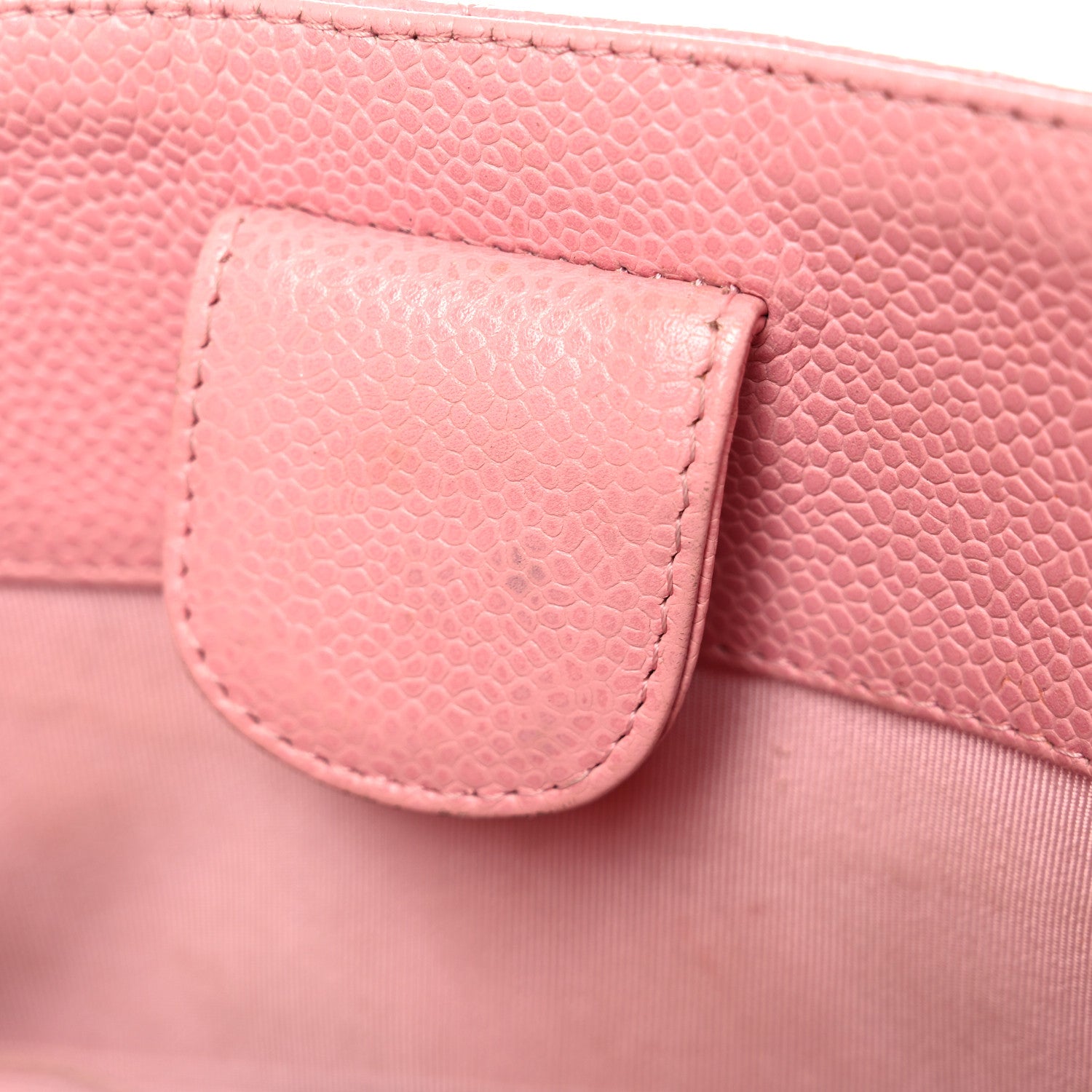 Chanel Caviar Quilted Petit Shopping Tote PST Pink 17 of 30